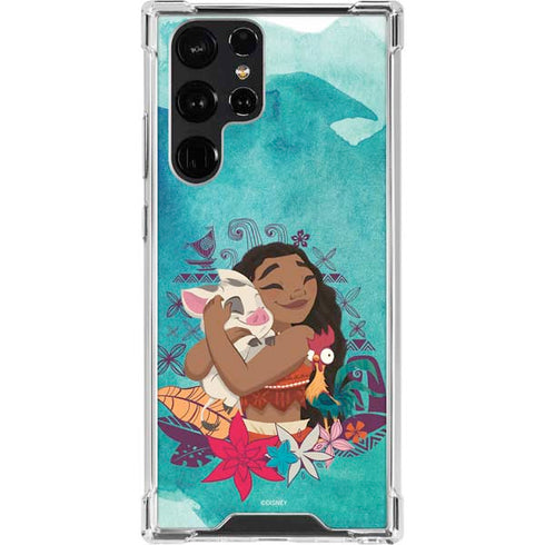 Disney Princess Moana with Pua and Heihei Galaxy S23 Ultra Clear Case