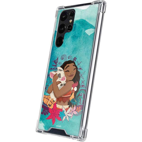Disney Princess Moana with Pua and Heihei Galaxy S23 Ultra Clear Case