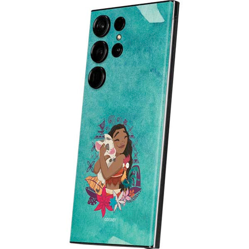 Disney Princess Moana with Pua and Heihei Galaxy S23 Ultra Skin