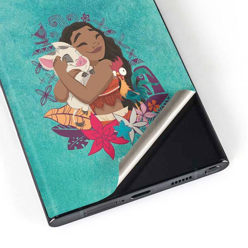 Disney Princess Moana with Pua and Heihei Galaxy S23 Ultra Skin