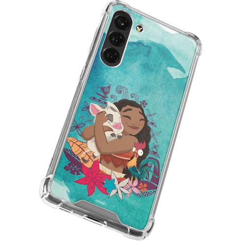 Disney Princess Moana with Pua and Heihei Galaxy S24 FE Clear Case