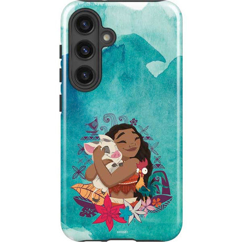 Disney Princess Moana with Pua and Heihei Galaxy S24 Plus Impact Case