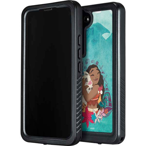 Disney Princess Moana with Pua and Heihei Galaxy S24 Plus Waterproof Case