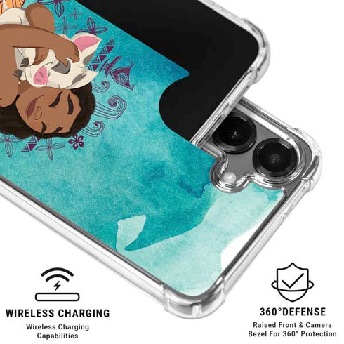 Disney Princess Moana with Pua and Heihei Galaxy S26 Plus Clear Case