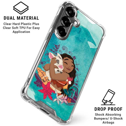 Disney Princess Moana with Pua and Heihei Galaxy S26 Plus Clear Case