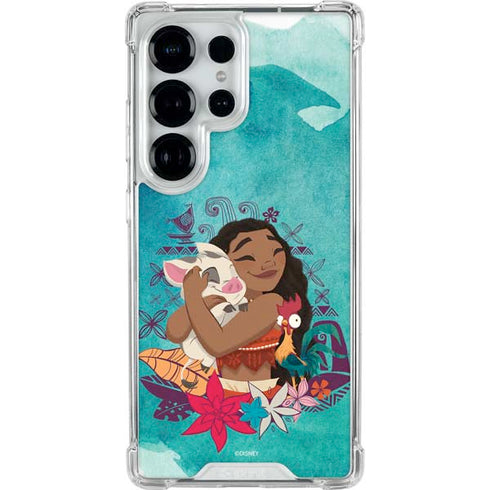 Disney Princess Moana with Pua and Heihei Galaxy S26 Ultra Clear Case