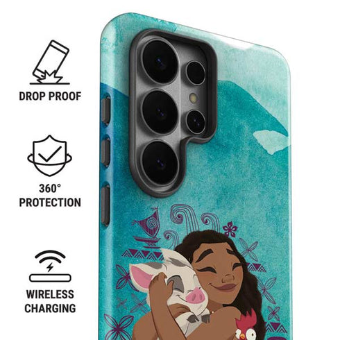 Disney Princess Moana with Pua and Heihei Galaxy S26 Ultra Impact Case