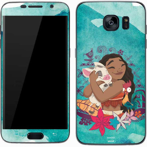 Disney Princess Moana with Pua and Heihei Galaxy S7 Skin