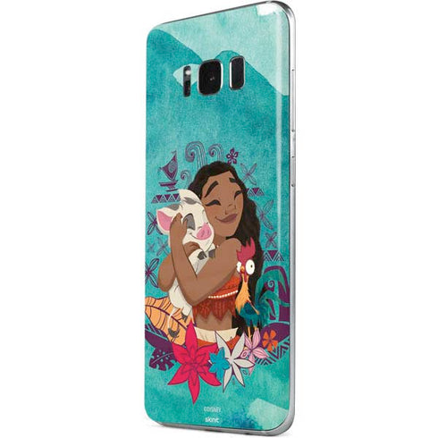 Disney Princess Moana with Pua and Heihei Galaxy S8 Plus Skin
