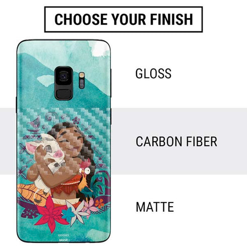 Disney Princess Moana with Pua and Heihei Galaxy S9 Skin