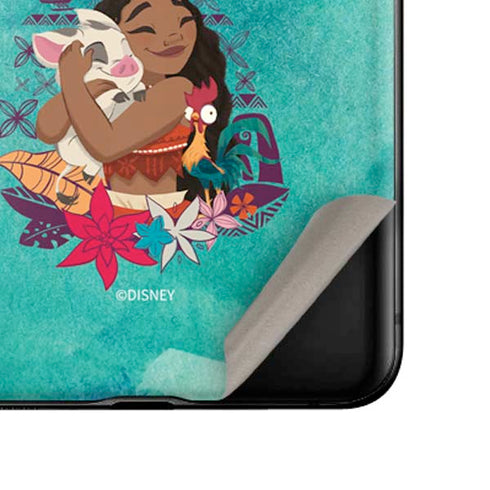 Disney Princess Moana with Pua and Heihei Galaxy Z Flip Skin