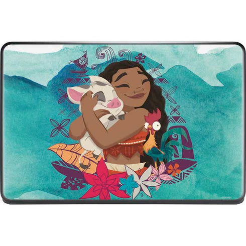 Disney Princess Moana with Pua and Heihei Google Pixelbook Go Skin