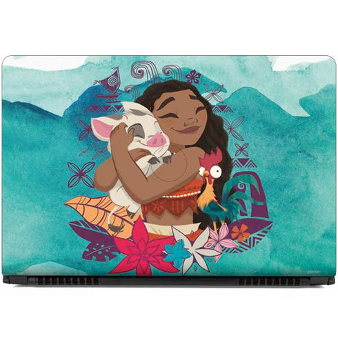 Disney Princess Moana with Pua and Heihei Dell Inspiron Skin