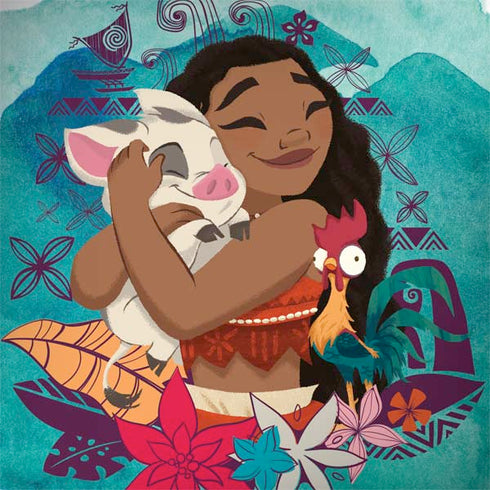 Disney Princess Moana with Pua and Heihei Dell Inspiron Skin