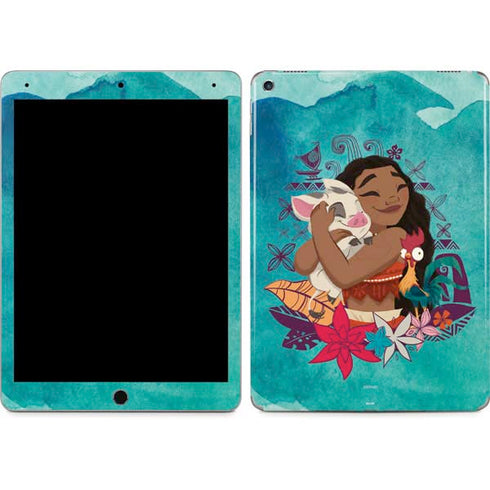 Disney Princess Moana with Pua and Heihei iPad Skins
