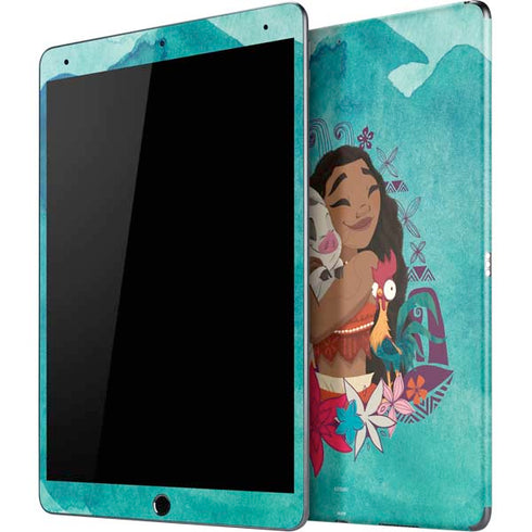 Disney Princess Moana with Pua and Heihei iPad Skins