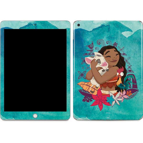 Disney Princess Moana with Pua and Heihei Apple iPad Skin