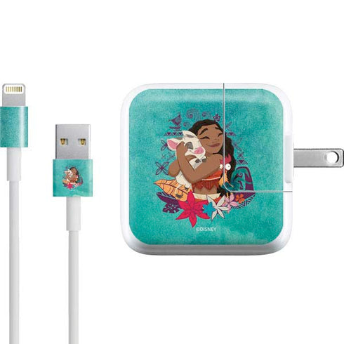 Disney Princess Moana with Pua and Heihei iPad Charger (10W USB) Skin