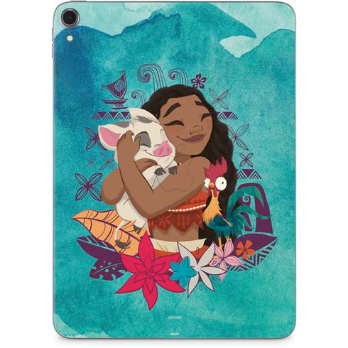 Disney Princess Moana with Pua and Heihei Apple iPad Pro Skin