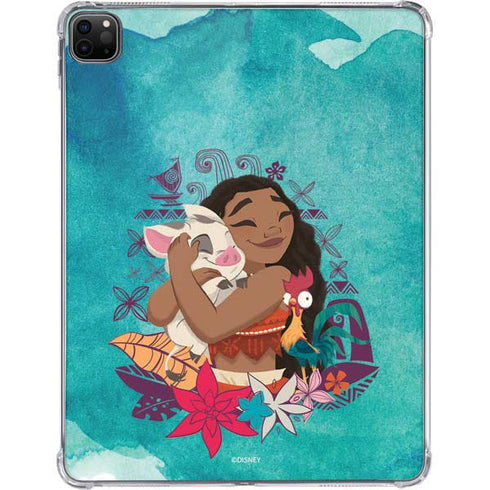 Disney Princess Moana with Pua and Heihei iPad Pro 11in (2024) Clear Case