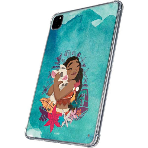 Disney Princess Moana with Pua and Heihei iPad Pro 11in (2024) Clear Case