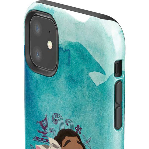 Disney Princess Moana with Pua and Heihei iPhone 11 Impact Case