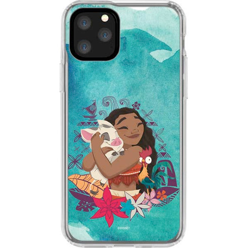 Disney Princess Moana with Pua and Heihei iPhone 11 Pro Clear Case