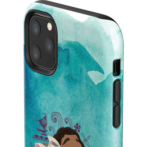 Disney Princess Moana with Pua and Heihei iPhone 11 Pro Max Impact Case