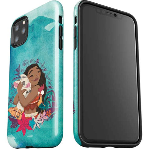 Disney Princess Moana with Pua and Heihei iPhone 11 Pro Max Impact Case