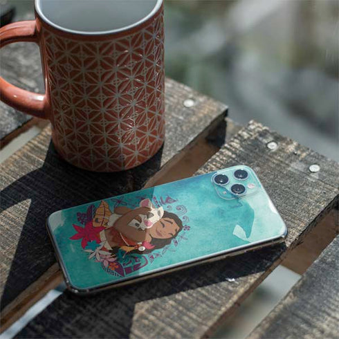 Disney Princess Moana with Pua and Heihei iPhone 11 Pro Max Skin
