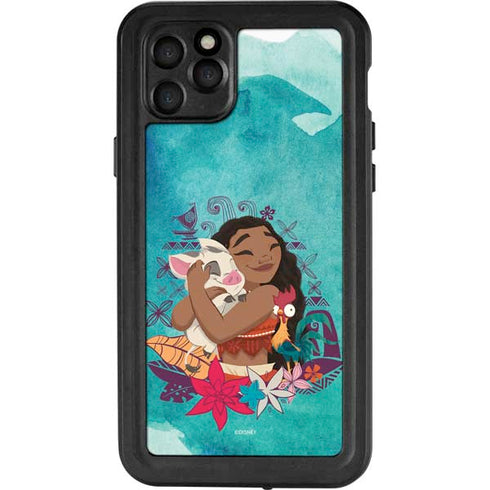 Disney Princess Moana with Pua and Heihei iPhone 11 Pro Max Waterproof Case