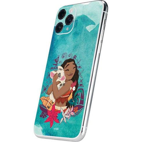 Disney Princess Moana with Pua and Heihei iPhone 11 Pro Skin