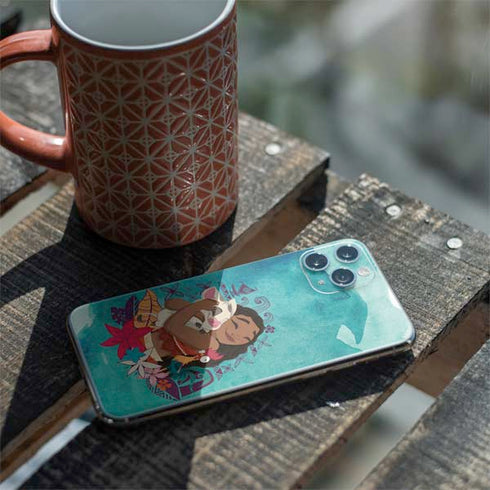 Disney Princess Moana with Pua and Heihei iPhone 11 Pro Skin