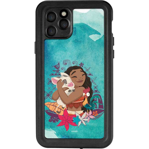 Disney Princess Moana with Pua and Heihei iPhone 11 Pro Waterproof Case