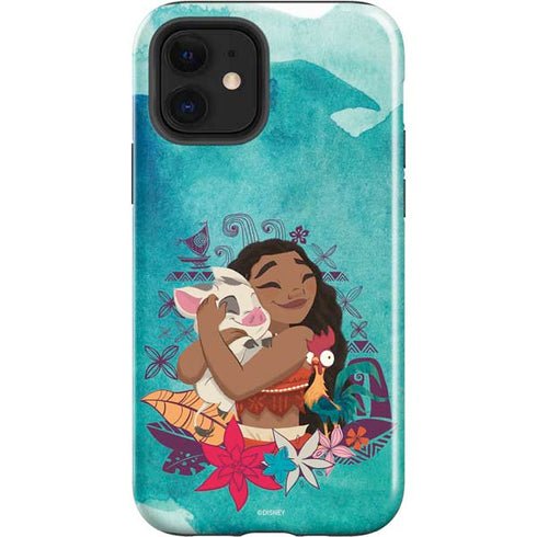 Disney Princess Moana with Pua and Heihei iPhone 12 Impact Case