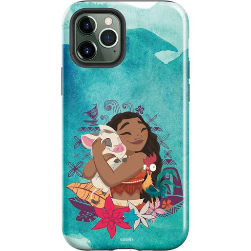 Disney Princess Moana with Pua and Heihei iPhone 12 Pro Impact Case