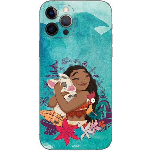 Disney Princess Moana with Pua and Heihei iPhone 12 Pro Skin