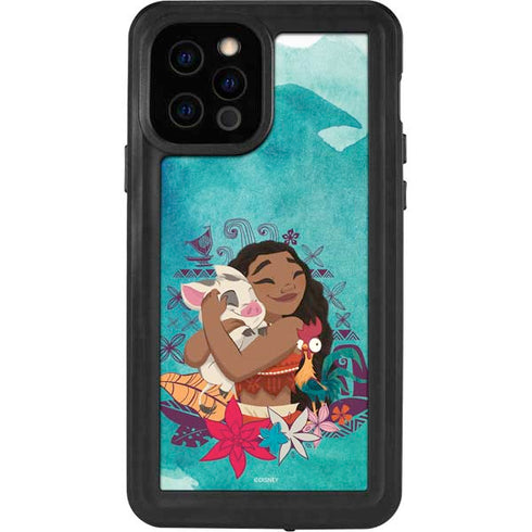 Disney Princess Moana with Pua and Heihei iPhone 12 Pro Waterproof Case