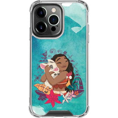 Disney Princess Moana with Pua and Heihei iPhone 13 Pro Clear Case