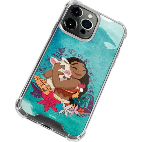 Disney Princess Moana with Pua and Heihei iPhone 13 Pro Clear Case