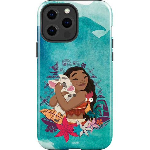 Disney Princess Moana with Pua and Heihei iPhone 13 Pro Max Impact Case