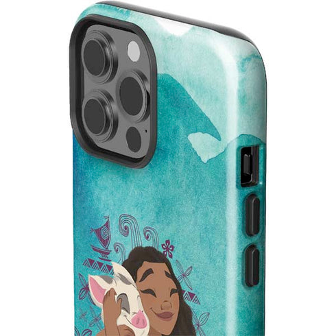 Disney Princess Moana with Pua and Heihei iPhone 13 Pro Max Impact Case