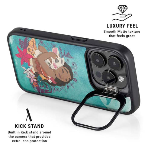 Disney Princess Moana with Pua and Heihei iPhone 14 Pro Kickstand Case