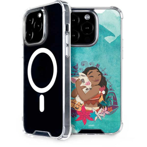 Disney Princess Moana with Pua and Heihei iPhone 14 Pro MagSafe Case