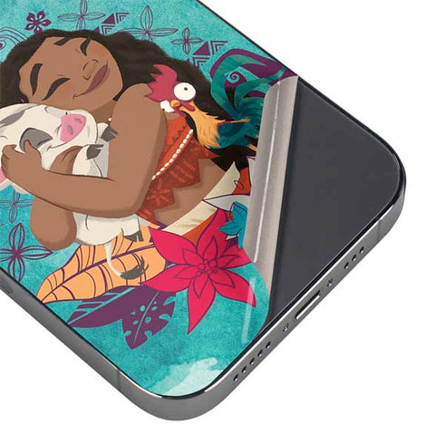 Disney Princess Moana with Pua and Heihei iPhone 14 Pro Skin