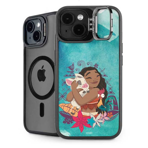 Disney Princess Moana with Pua and Heihei iPhone 15 Plus Kickstand Case