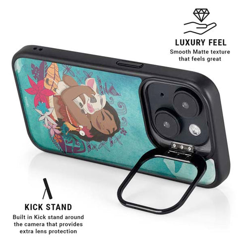 Disney Princess Moana with Pua and Heihei iPhone 15 Plus Kickstand Case