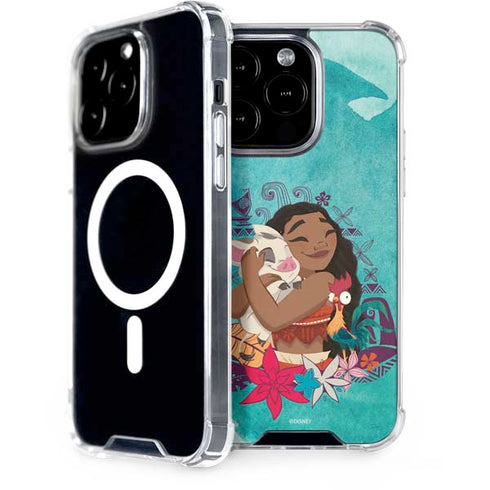 Disney Princess Moana with Pua and Heihei iPhone 15 Pro MagSafe Case