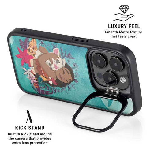 Disney Princess Moana with Pua and Heihei iPhone 15 Pro Max Kickstand Case
