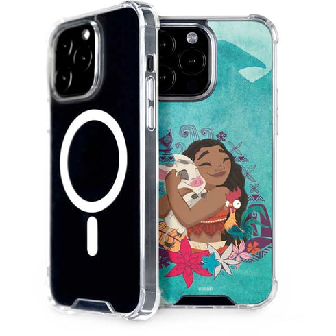 Disney Princess Moana with Pua and Heihei iPhone 15 Pro Max MagSafe Case